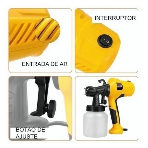 Pulverizador De Tinta Pistola Pulverizadora - Imagem 4