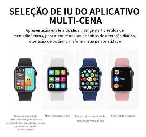 Relógio Desportivo Iwo Hw12 Smartwatch 38mm Bluetooth Chamad - Imagem 9