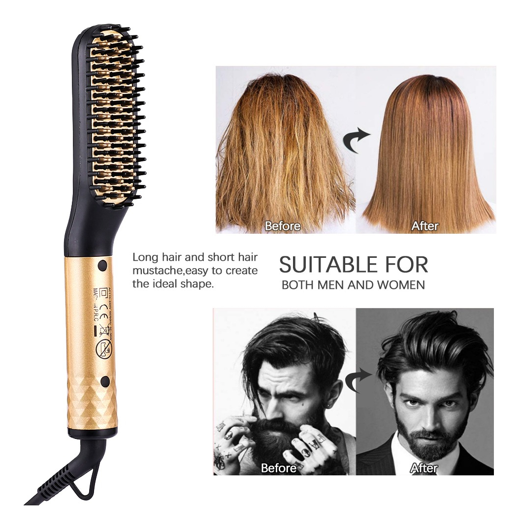 Alisador De Barba Masculino, Escova De Alisamento Profission - Imagem 4