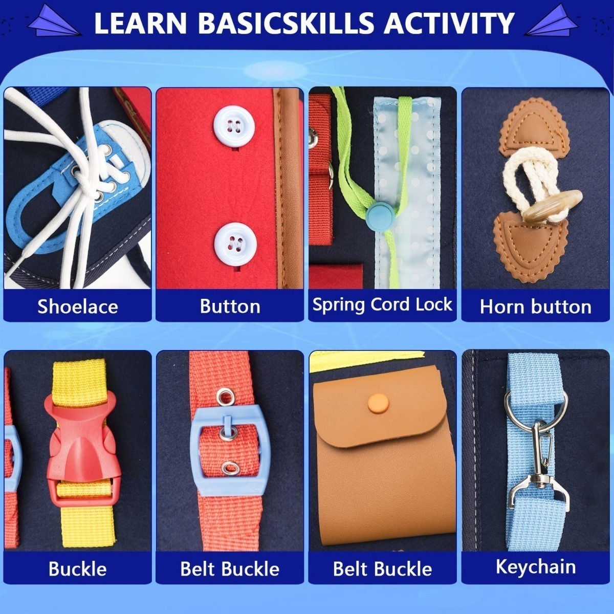 Montessori Mochila De Aprendizagem Com Fivelas - Imagem 3
