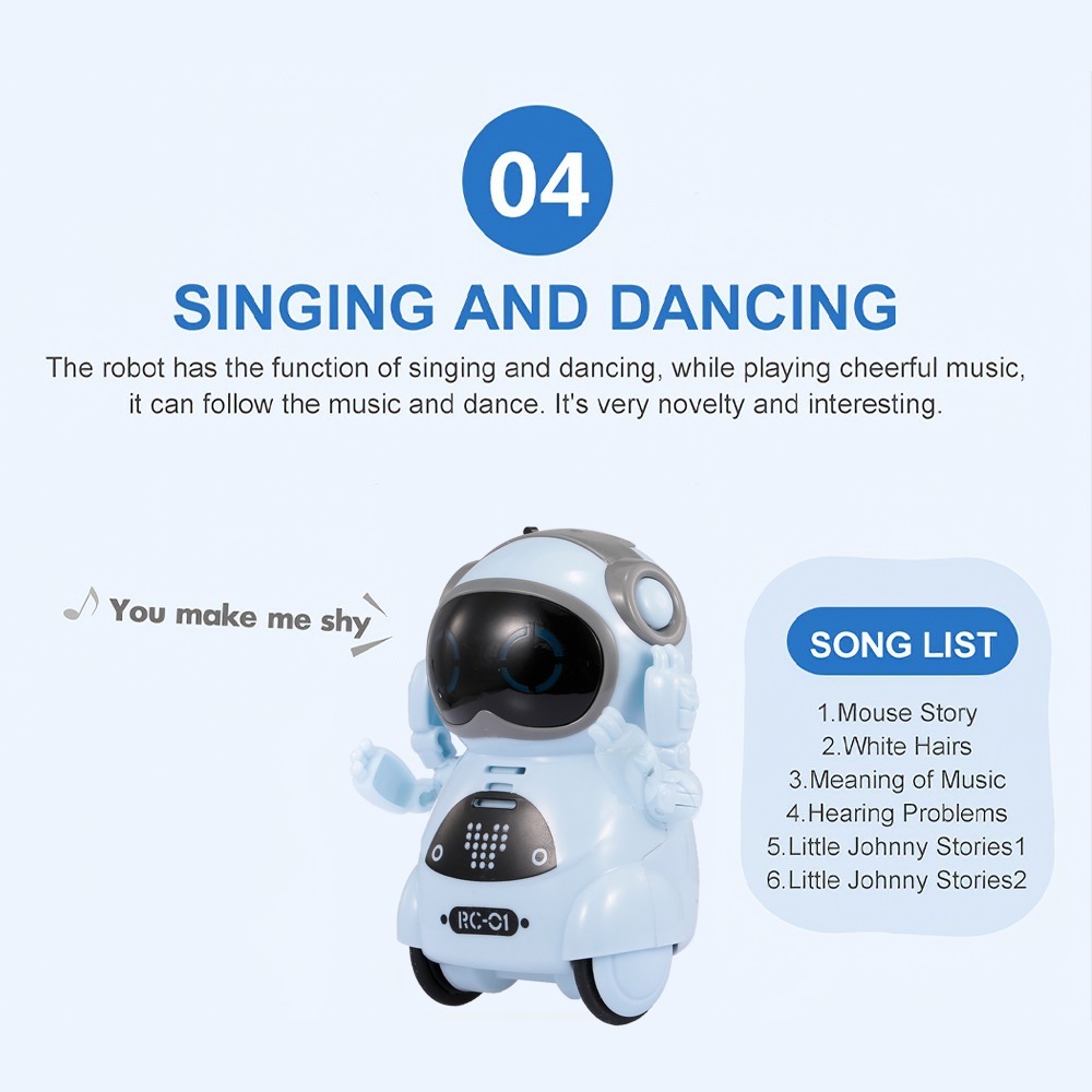 939a Pocket Robot Talking Dilogo Interativo Registro De - Imagem 9