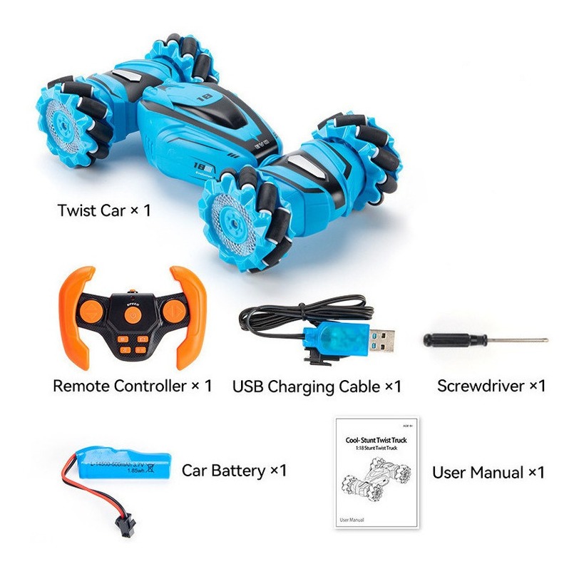 Deformação Do Controle Remoto Gesture Rc Car Drift Stunt 2.4 - Imagem 11