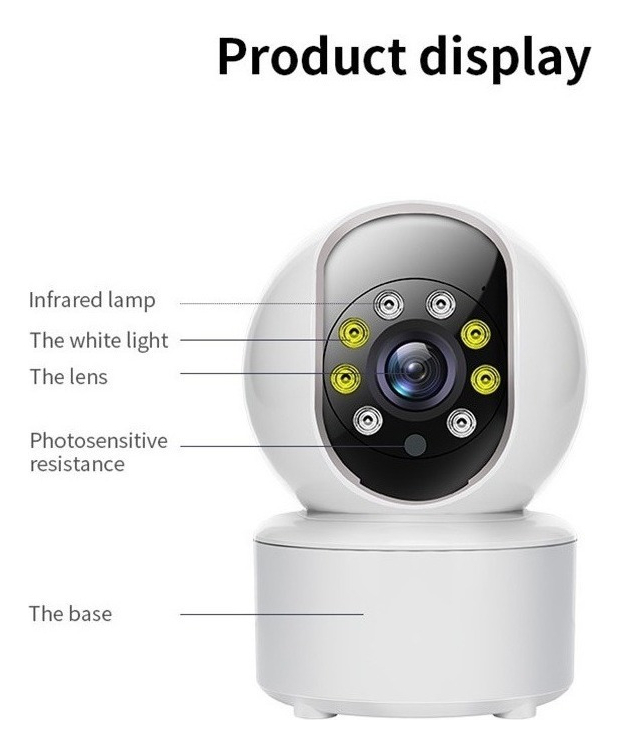 Câmera Ip 5g Wifi Wireless Visão Noturna Hd 1080p - Imagem 10