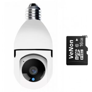 Camera Ip Segurança Lampada Panoramica Wifi Espia C/rastreio