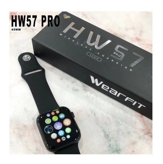 Hw57 Pro Smart Watch Carregamento Sem Fio Para Android/ios - Imagem 4