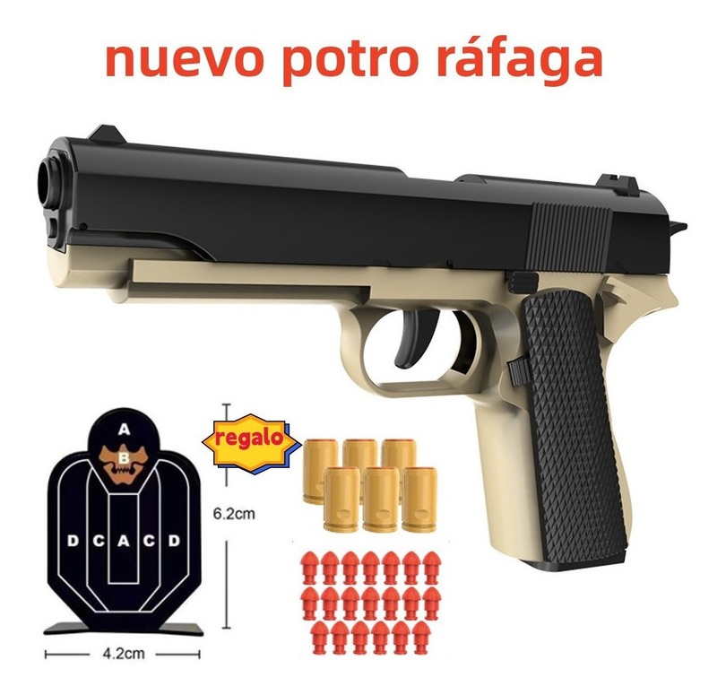 Repetindo A Arma De Brinquedo Infantil Colt Com Alvo