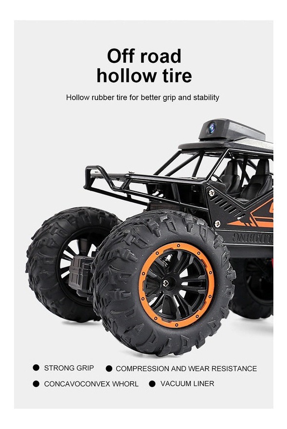 Carrinho Controle Remoto Rock Crawler Off Road Câmara Hd - Imagem 8