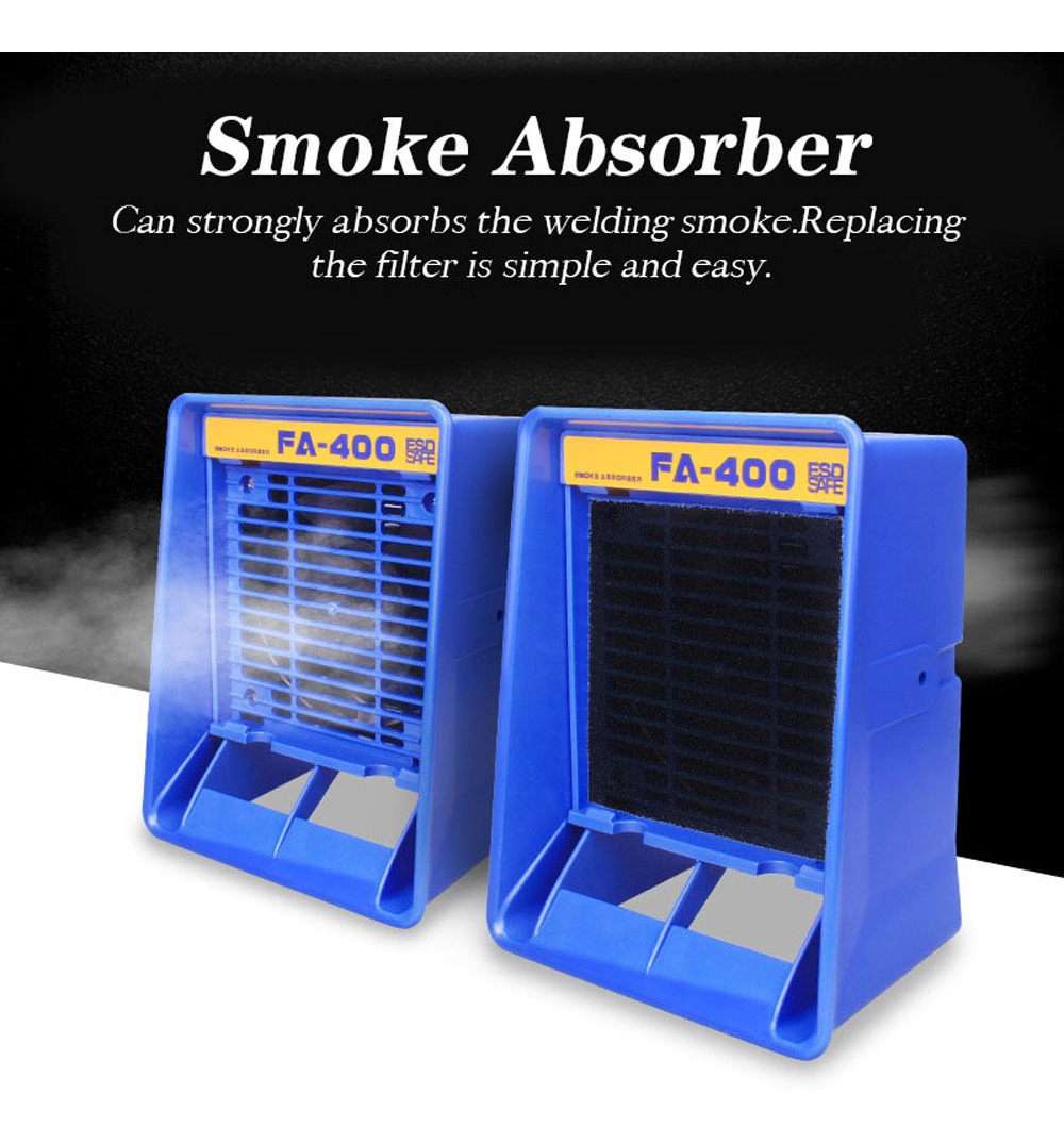 Extrator De Fumaça Solder Fa-400 Soldering Desktop Blower Ai - Imagem 5