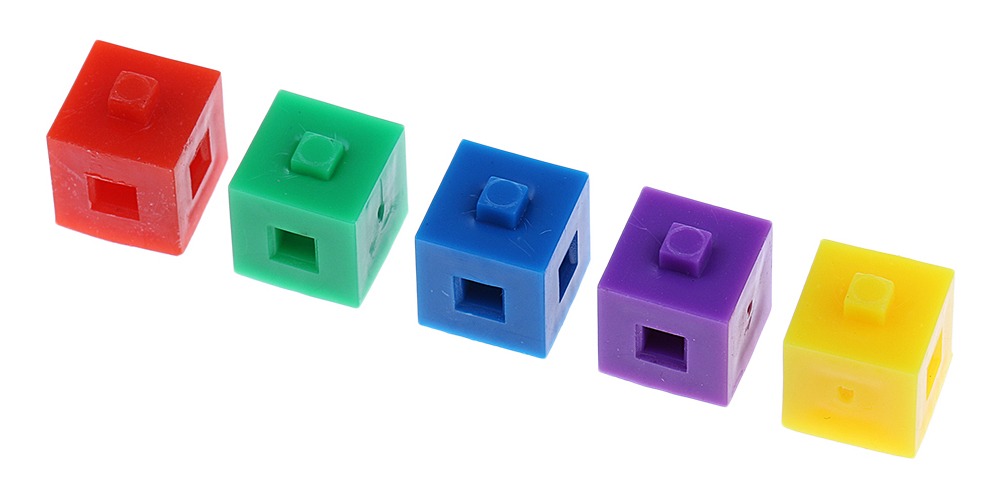 100x 1 Cm Blocos Kit De Construção Empilhamento Cubo Puzzl - Imagem 7