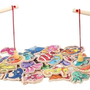 31 Peças De Brinquedos Magnéticos De Pesca/jogos Infantis