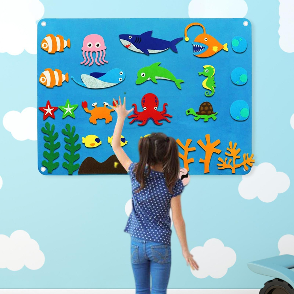 De Tabuleiro De Feltro Montessori Diy Tabuleiros De Feltro - Imagem 22