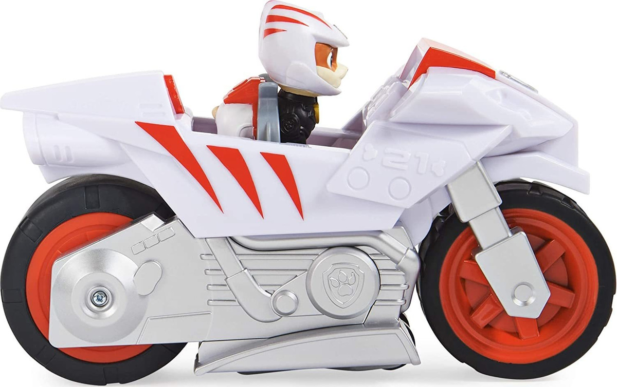 Patrulha Canina Moto Pups Wildcats Deluxe Pull Back Motocicl - Imagem 4