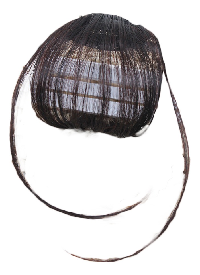 Grampo De Cabelo Falso Feminino Peruca De Extensão De Franja - Imagem 14