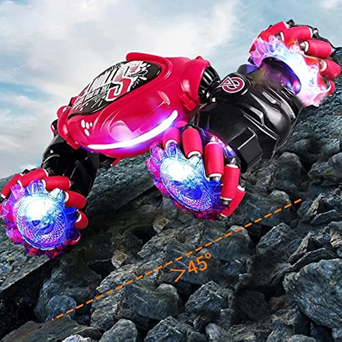 Veículo Elétrico Rc De Duplo Controle Com Roda De Acrobacias - Imagem 20