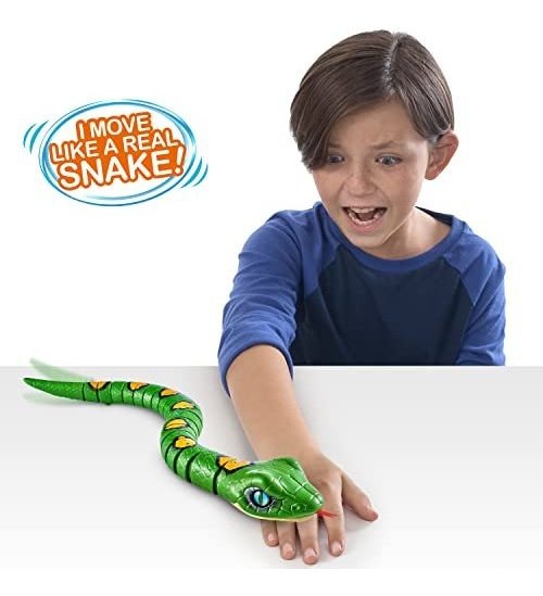 Robo Alive Slithering Snake Série 3 Green By - Imagem 4
