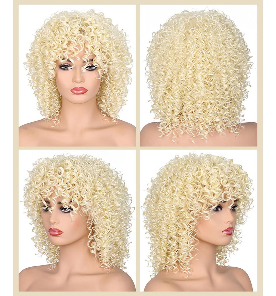 Peruca Pequena, Cacheada, Capa De Cabelo Curto, Peruca De Se - Imagem 2