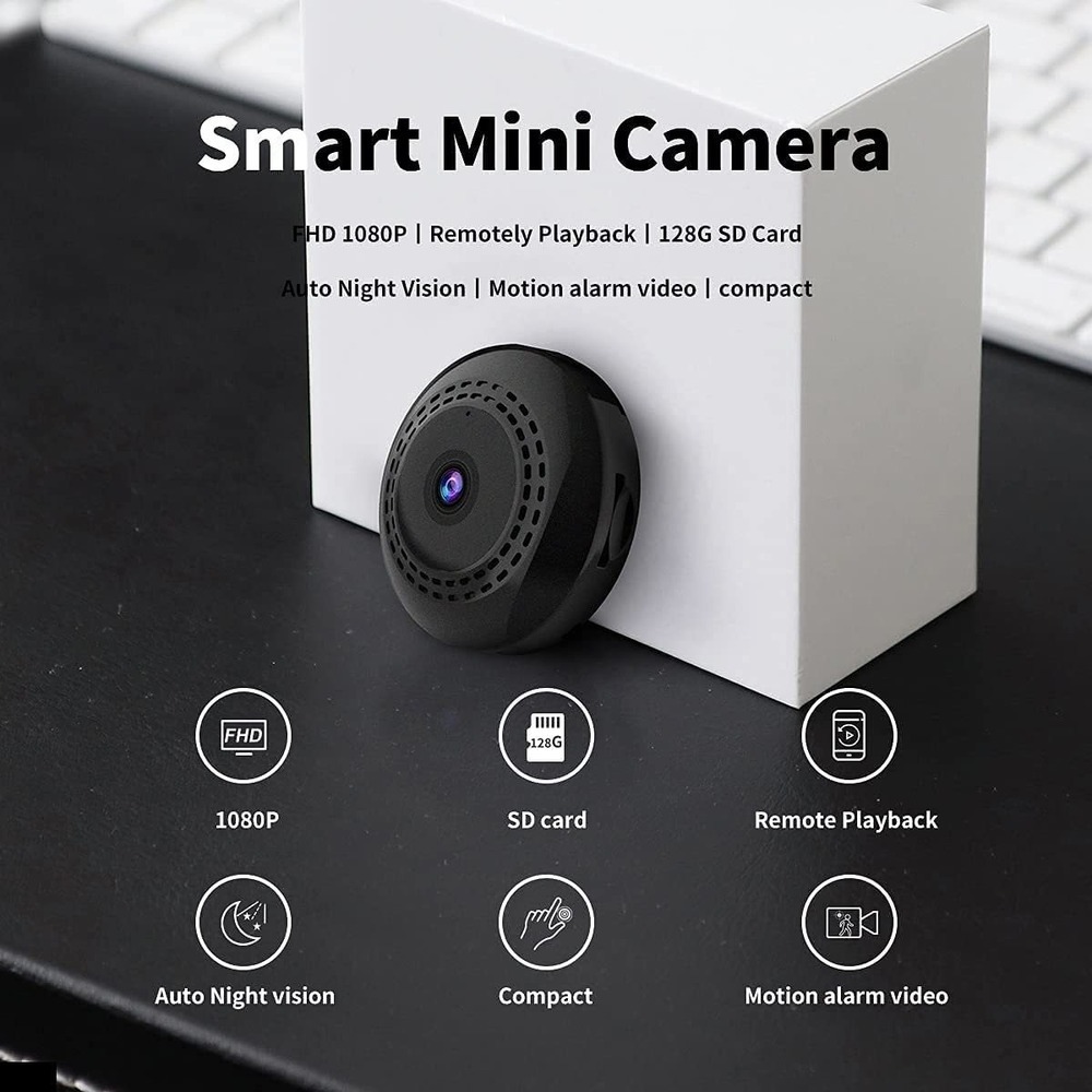 Mini Wifi Spy Camera 1080p Hd Câmera De Babá Escondida Sem F - Imagem 3