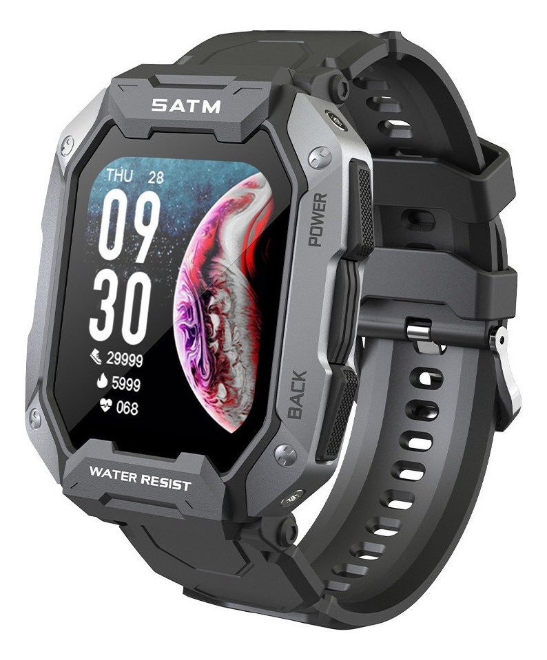 Smartwatch Militar C20 Antichoque À Prova D'água 50m - Imagem 2