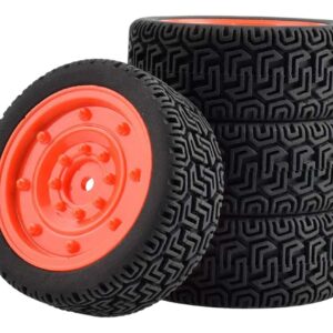 4 Cubos De Pneus De Borracha Para Wltoys 144001 1/10 Rc Carr
