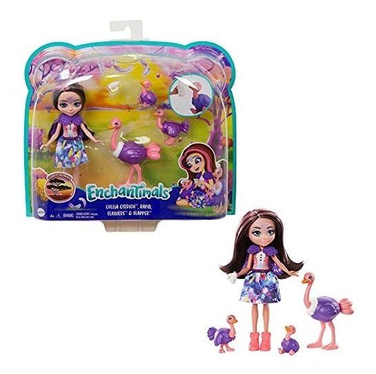 Conjunto De Brinquedos Da Família Enchantimals Boneca De Ave