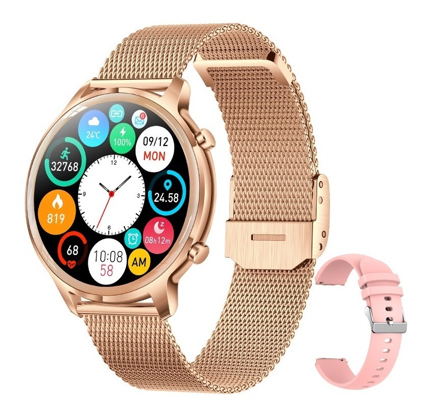 Smartwatch Feminino Bluetooth Call Fashion 1.32 Com Tela Red