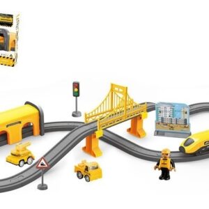 Pista De Carrinhos Elétricos De Brinquedo Infantil Amarelo