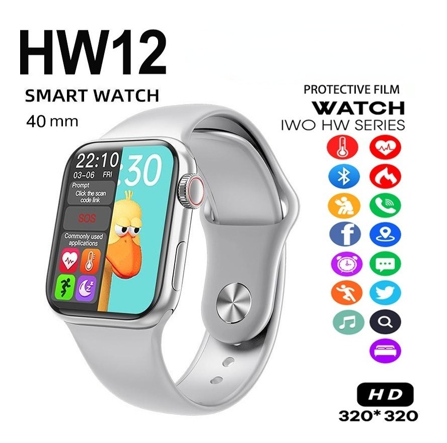 Smart Watch Hw12 1,57 'bluetooth Monitor De Música Sem Fio - Imagem 12