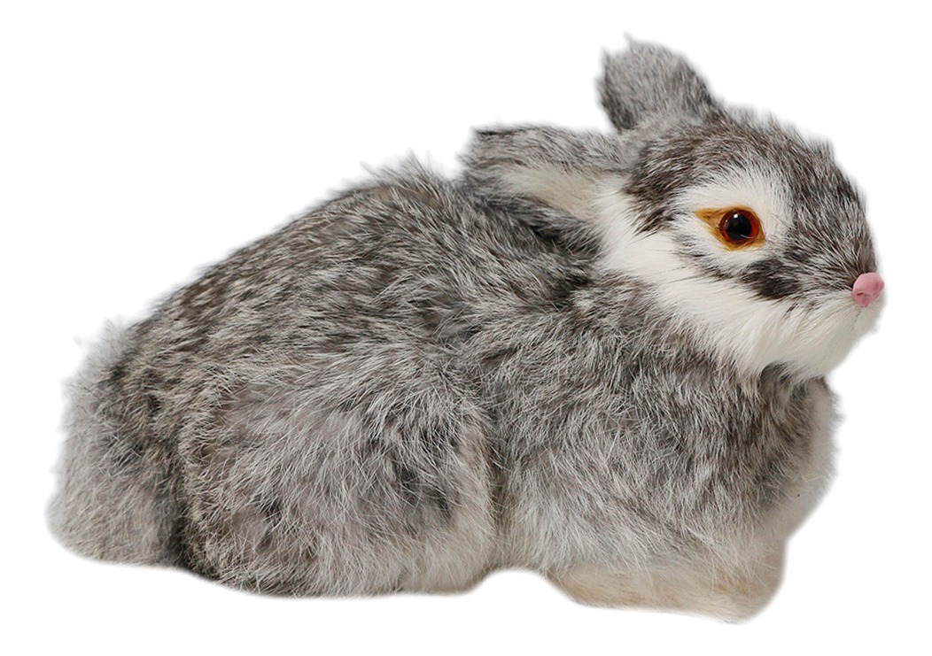 Pelúcia De Coelhos Realistas Modelo De Simulação 22cm - Imagem 16