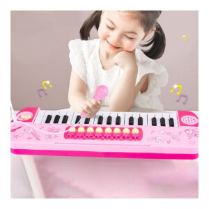 Piano De Teclado Infantil C Toy B132 Com Microfone - Teclado