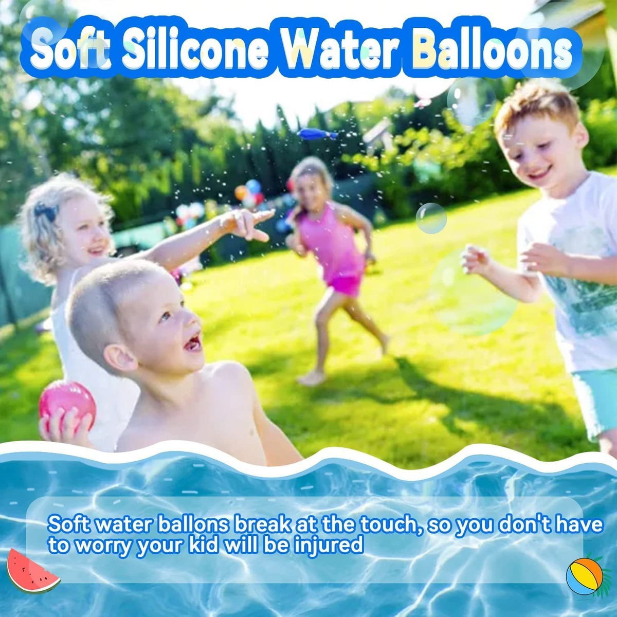 24 Peças Bolas De Água De Silicone Magnético Reutilizáveis - Imagem 5