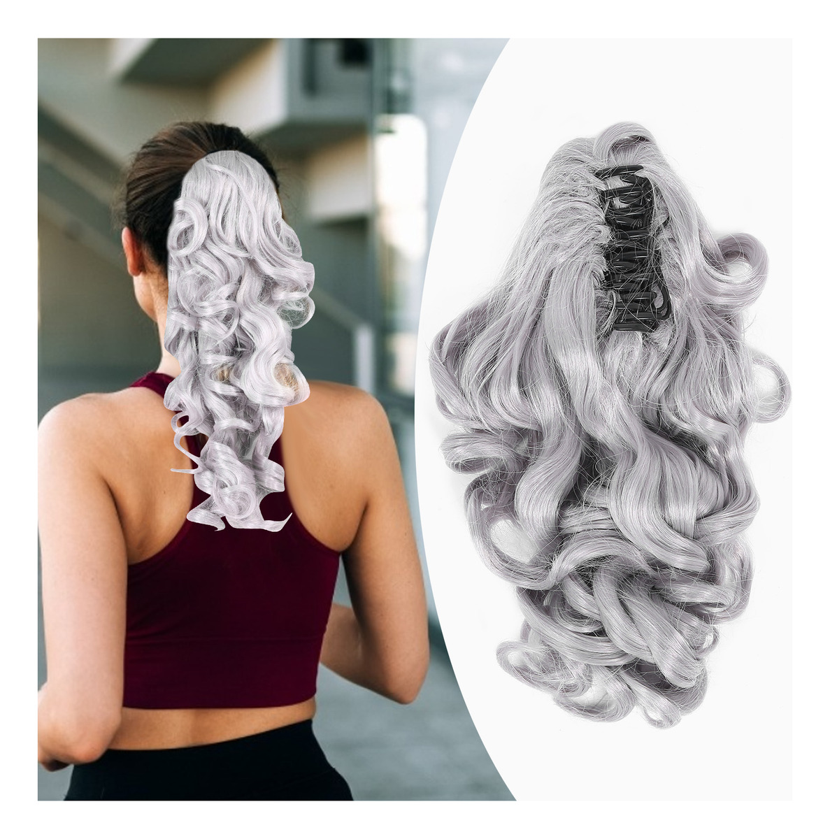 Grampo De Garra Extensões De Cabelo Peruca Feminina Encaraco - Imagem 6