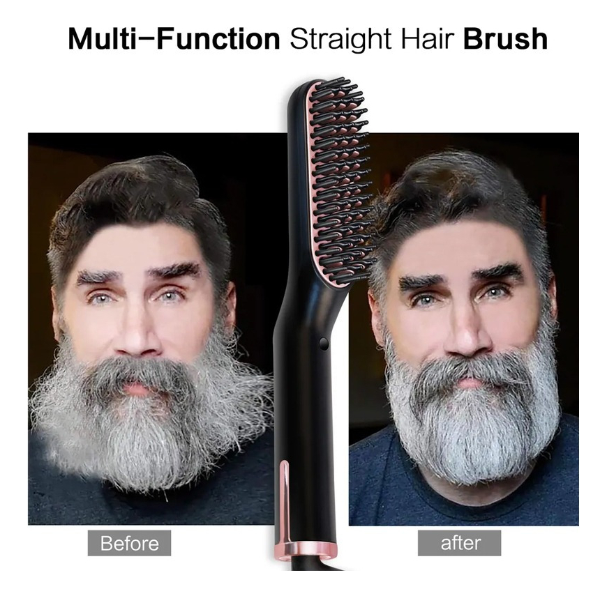 Chapinha Pente Alisador De Cabelo E Barba Masculino - Imagem 3