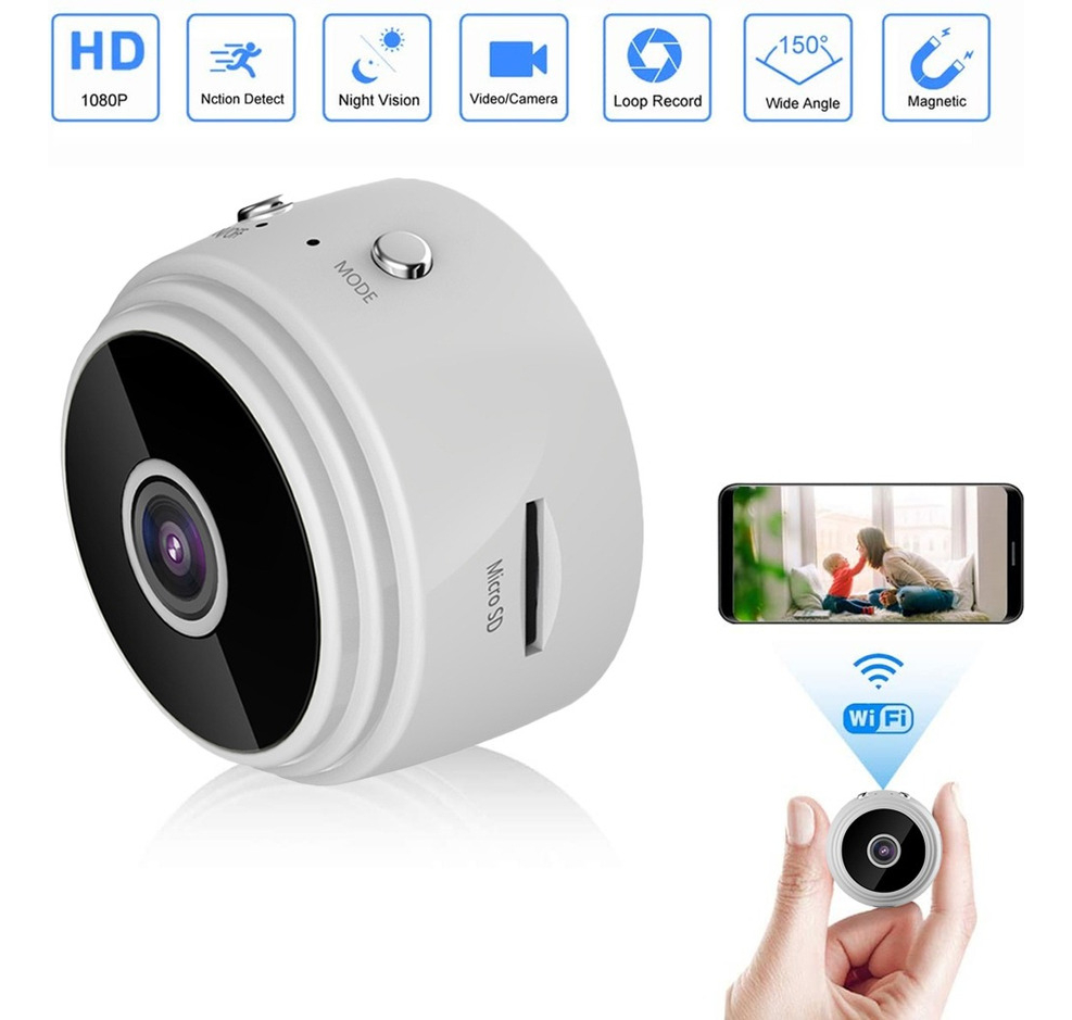 Mini Micro 1080p Camera Monitoramento Espia Segurança