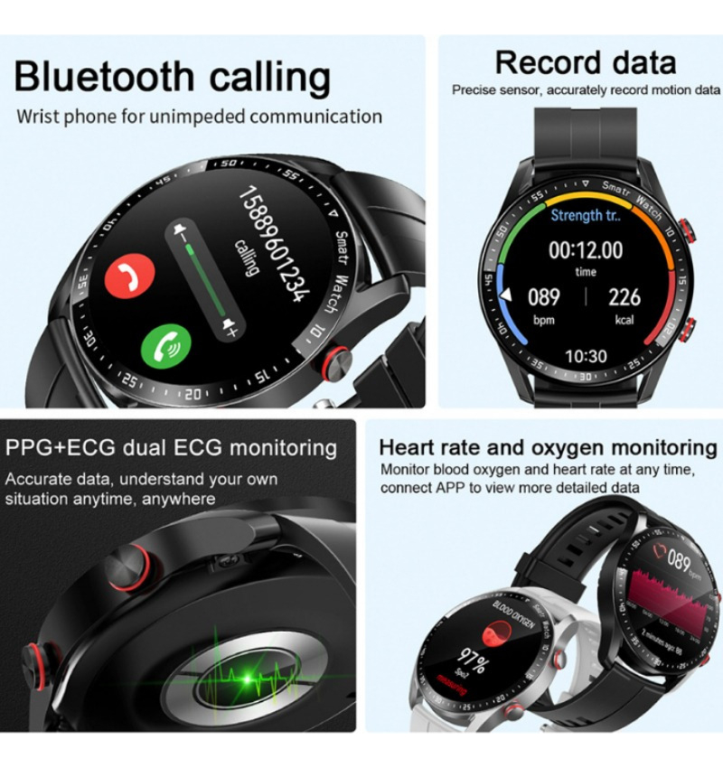 Smartwatch À Prova D'água Chamada Bluetooth - Imagem 3