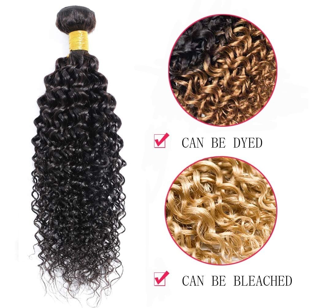 Peruca Cabelo Humano Virgem Longo Encaracolado 50cm 100g - Imagem 3