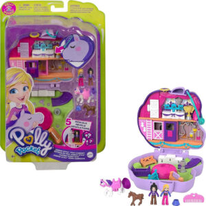 Polly Pocket Jumpin Style Pônei Compact Horse Show Tema