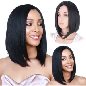 Peruca Mulher Lady Gradient Bobo Cabelo Curto Liso Cospla 96