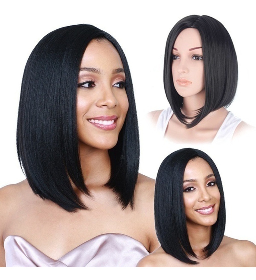 Peruca Mulher Lady Gradient Bobo Cabelo Curto Liso Cospla 96
