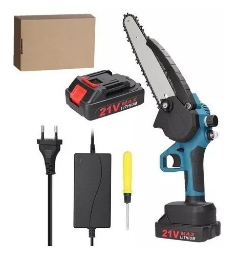 Battery Saw Mini Chainsaw 21v 1200w 6 2 Battery - Imagem 4