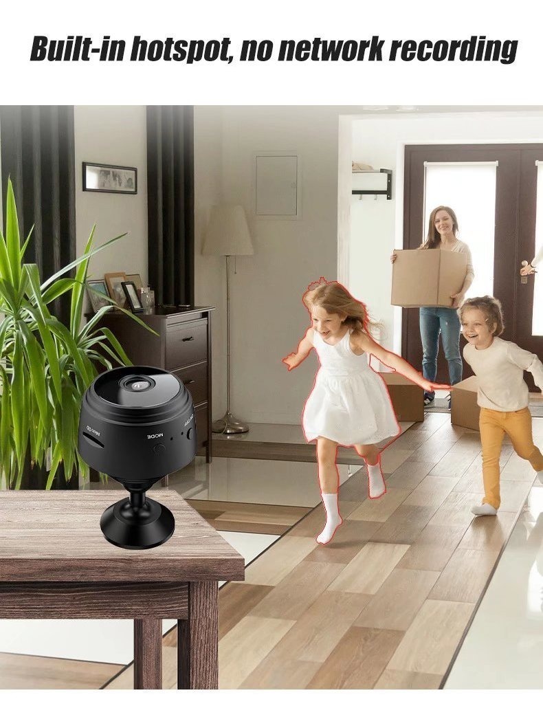 Mini Câmera Escondida Wifi Spy Bateria Discreta Hd - Imagem 3