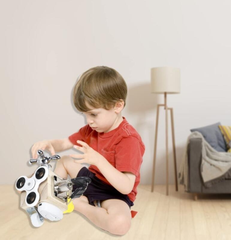 Cubo Sensorial Montessori/brinquedo Fidget - Imagem 9
