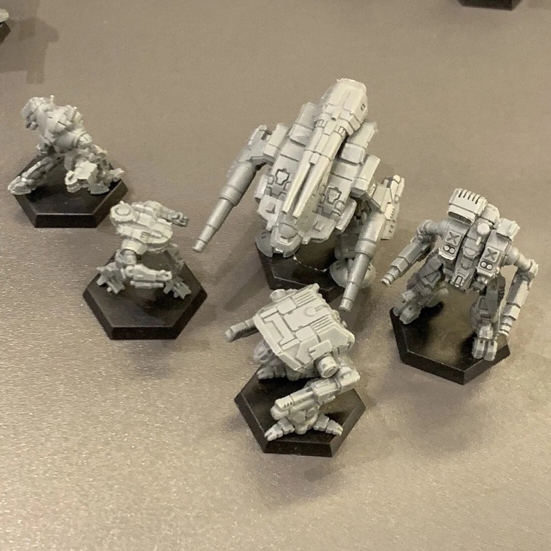 5 Unidades Aleatórias De Battletech Mech Warriors Robôs Lege - Imagem 5