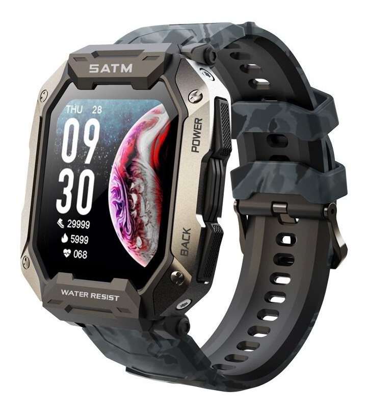 Smartwatch Masculino Impermeável De 1,71 Polegadas Com Chama