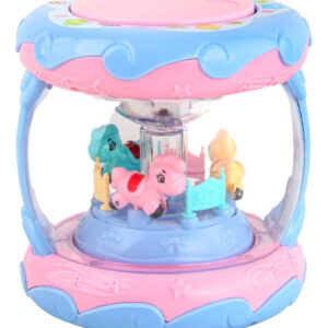 7j Brinquedo Infantil Carrossel Tambor De Mão Música Early E