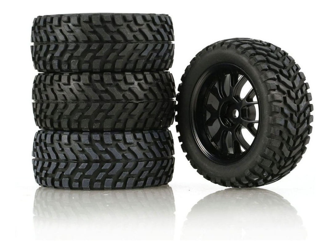 Conjunto De Aro De Pneu 2x Rc Para Wltoys 144001 - Imagem 3