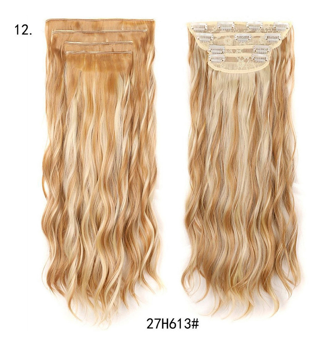 Peruca Feminina, Cabelo Comprido Encaracolado, Ondulado De Á - Imagem 46
