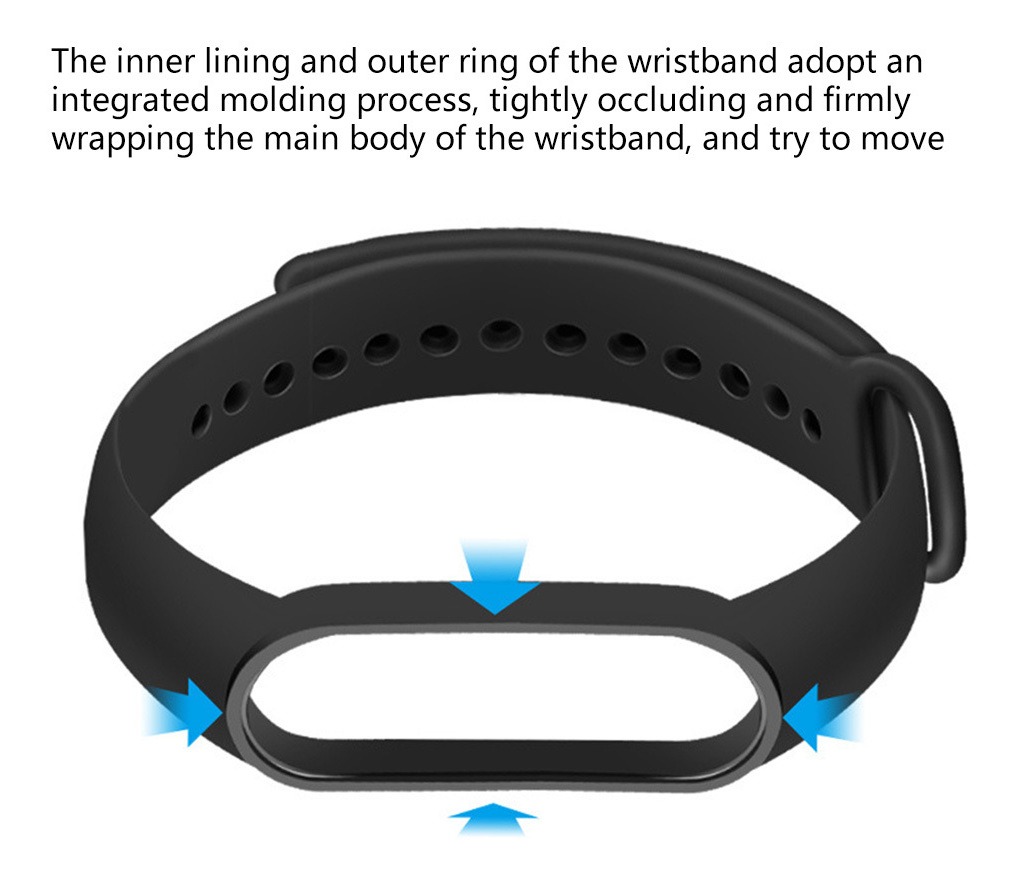 Correia De Silicone Compatível Com Mi Band 6 5 Waterproof Du - Imagem 5