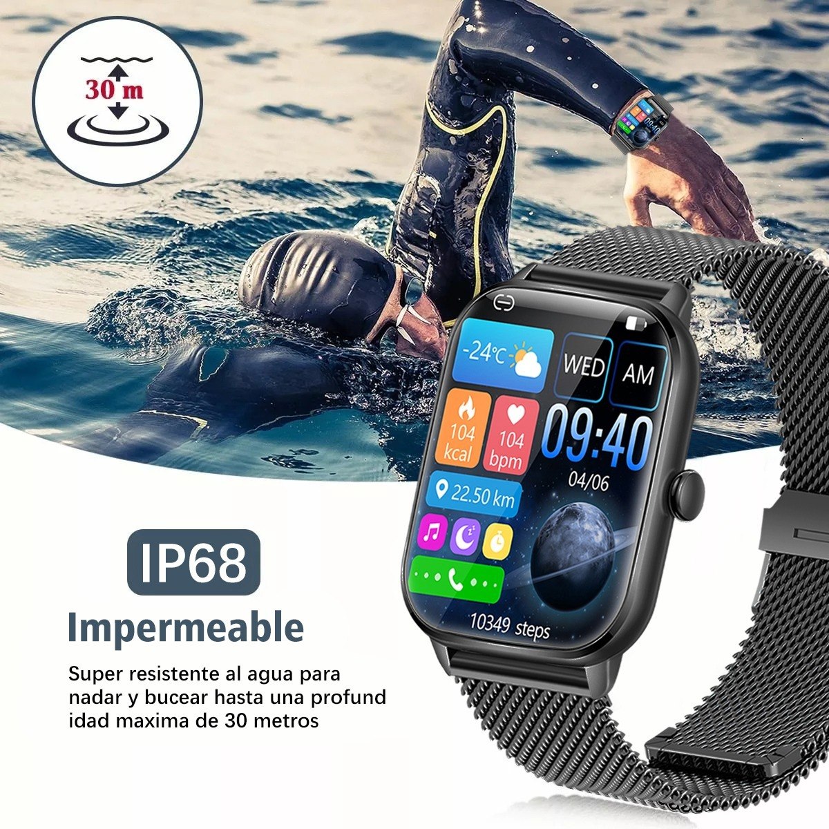 1.9 Relógio Inteligente Masculino Smartwatch Masculino Llama - Imagem 8