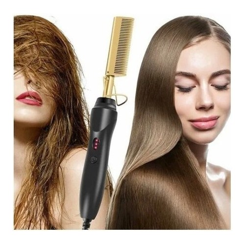 Pente Quente Elétrico Alisador Cabelo Crespo Chapinha Antiga