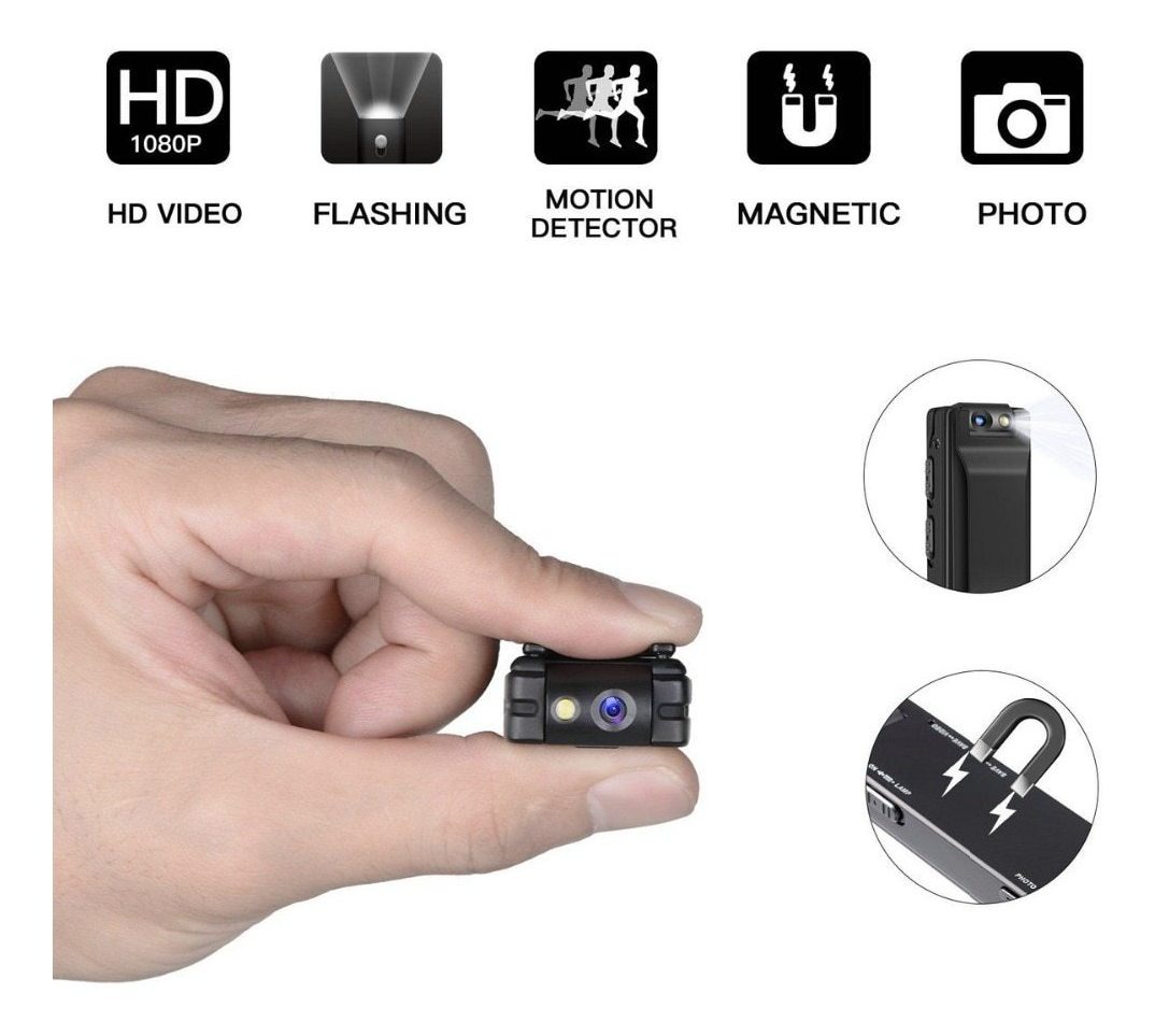 A3 Mini Câmera Digital Hd Lanterna Micro Cam Magnética - Imagem 2